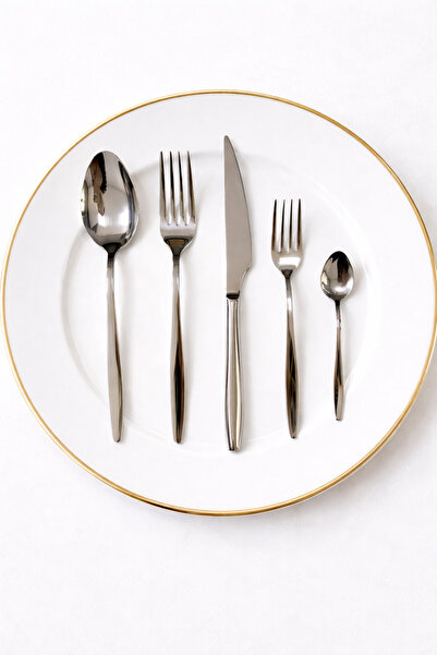 Emsan Ebrar 30 Parça 6 Kişilik Kutulu Çatal Kaşık Bıçak Takımı