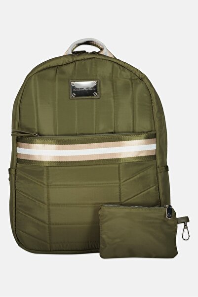 Adrienne Vittadini Women Brand Logo Backpack With Coin Purse, Ollive