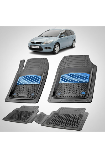 TEAMCAR Συμβατά πατάκια Ford Focus Mk2 Combi 5θυρο 2004-2011 | Μπλε