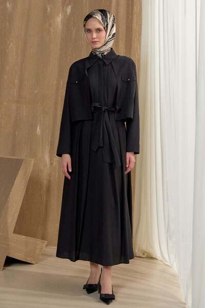 Setrms Kuşaklı Ceketli Elbise