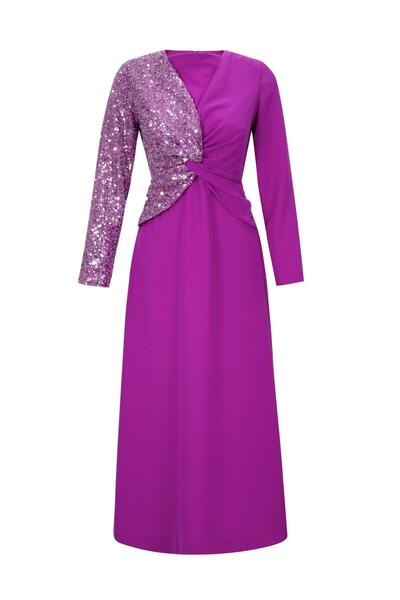 SENNA MARGARET DRESS Fuşya