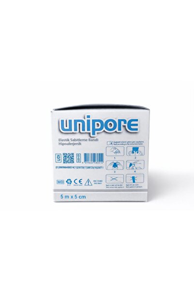 Unipore 5 ADET 5mt X 5cm Tıbbi Elastik Band Esnek Flaster