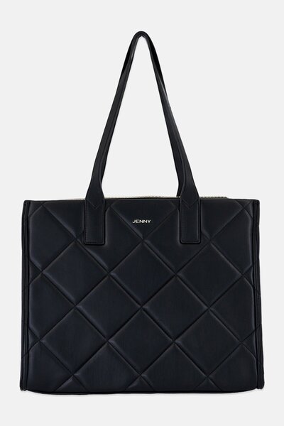 Jenny Women Brand Logo Handbag, Black