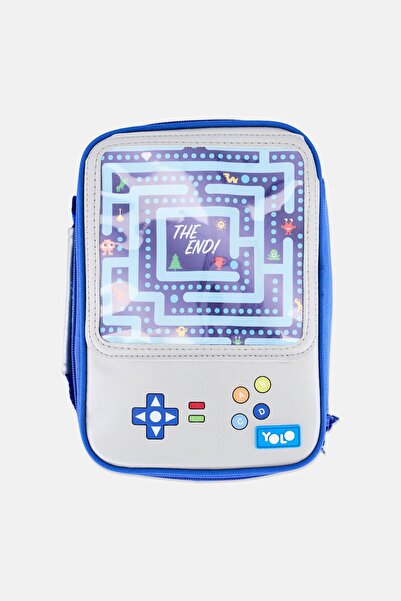 Yolo Kids Boy Graphic Print Lunch Bag, Blue