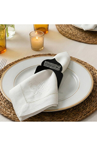 iwa concept Ξύλινη θήκη για χαρτοπετσέτες με 6 θέσεις με γραφή Μπεσμέλε στυλ ...