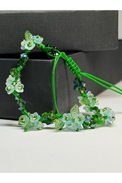 Gioriz Atelier Kristal boncuklu çiçekli bileklik