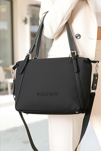 POLO BAG Women's 4-Compartment Large Size Casual Long Strap Hand & Shoulder B...