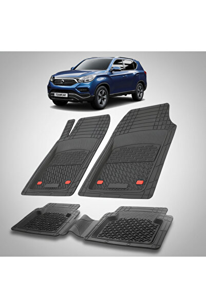 TEAMCAR Συμβατά πατάκια δαπέδου για SsangYong G4 Rexton 2017-2021 | Μαύρο