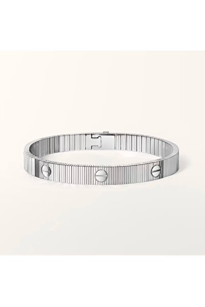Vi store Steel Silver Love Bracelet