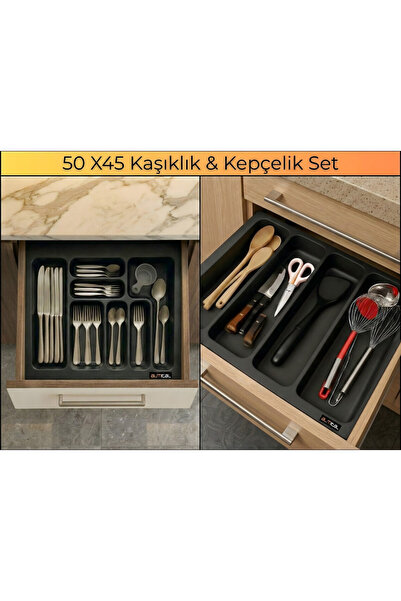 almital mobilya aksesuarları furniture accessories 50X45 Cm. Anthracite Spoon...