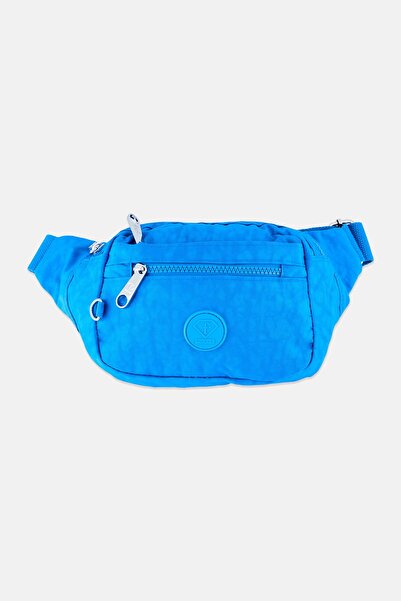 I Love Fashion Women Brand Logo Waist Bag, Ocean Blue