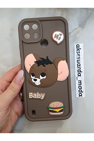 ZB Aksesuarda Moda حافظة سيليكون متوافقة مع REALME C21Y وC25Y