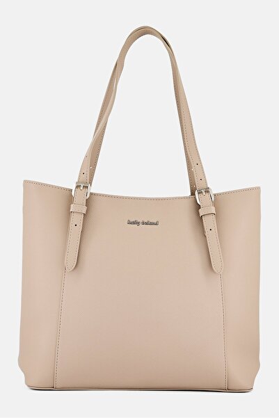 Kathy Ireland Women Brand Logo Totes Bag, Dark Beige