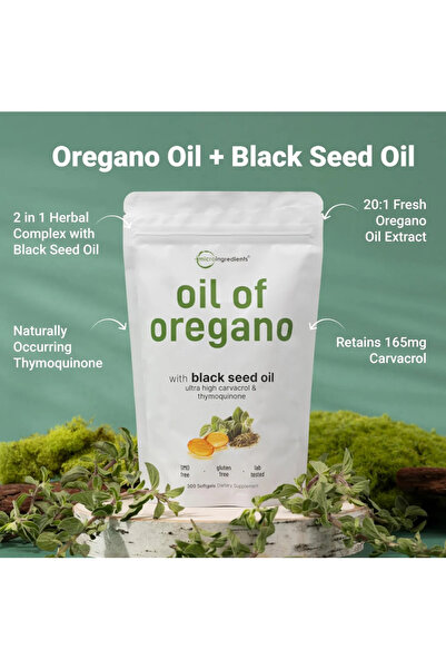 Micro ingredients Oil of Oregano 6000mg 300 softgels