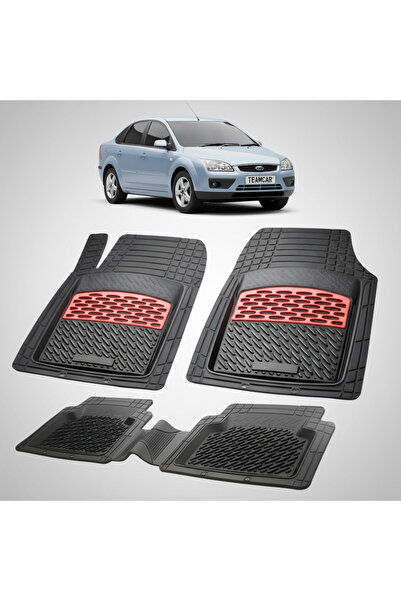 TEAMCAR Συμβατά πατάκια δαπέδου Ford Focus Mk2 Sedan 4 πόρτες 2004-2011 | Κόκ...