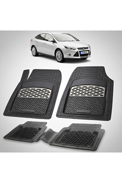 TEAMCAR Συμβατά πατάκια δαπέδου Ford Focus Mk3 Sedan 4 πόρτες 2011-2018 | Ασημί