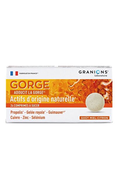 Granions Granions throat lozenges, honey and lemon flavor, 24 tablets