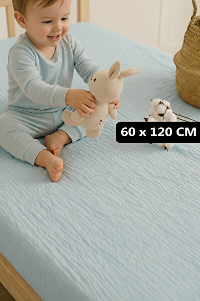 Soho Organics موسلين ملاءة مطاطية - 60x120 سم |   ارتفاع السرير 10-15 سم |   ...