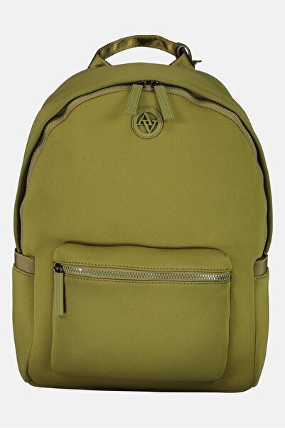 Adrienne Vittadini Women Brand Logo Backpack, Olive