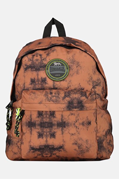 LONSDALE Kids Boy Brand Logo Backpack, Brown