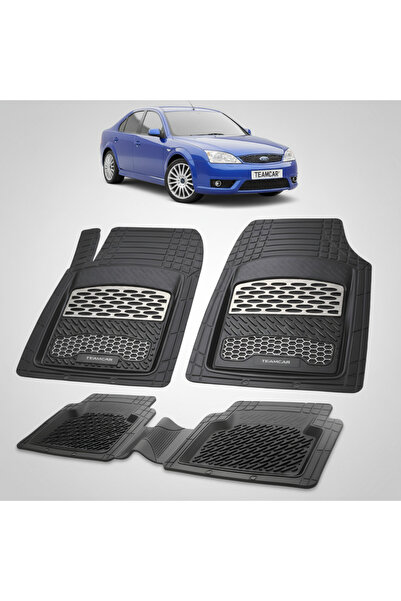 TEAMCAR Covorașe auto compatibile cu Ford Mondeo Mk3 Sedan 2000-2007 | Argintii