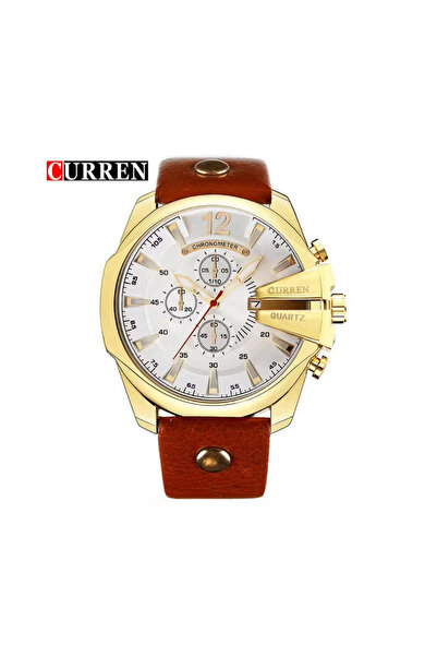 Curren Watch For Men 8176 Fashion Casual Quartz Watches Big Dial Waterproof 3...