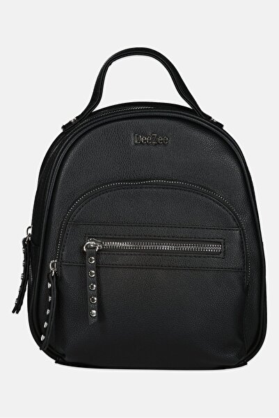 DeeZee Women Brand Logo Mini Backpack, Black