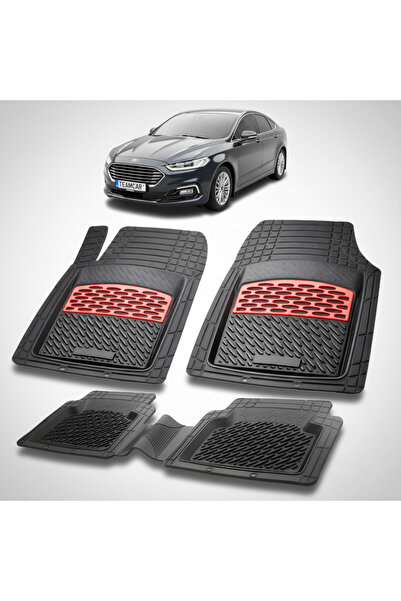 TEAMCAR Covorașe compatibile cu Ford Mondeo Mk4 Sedan 2007-2014 | Roșu