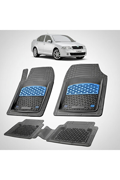 TEAMCAR Συμβατά πατάκια δαπέδου Skoda Octavia II Sedan 2004-2013 | Μπλε