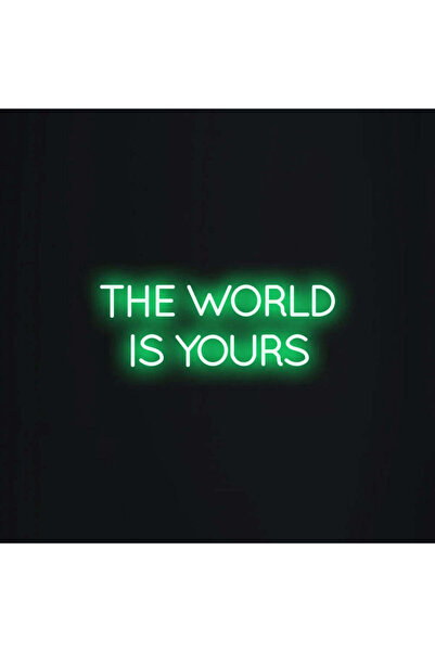 Slasa لوحة نيون LED خضراء اللون، مقاس 20 × 50 سم، بقاعدة أكريليك 6 مم، مكتوب ...