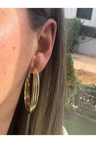 bijux by mrv Asymmetrical Medium Size Hoop Earrings