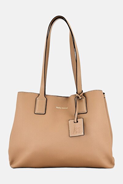 Kathy Ireland Women Brand Logo Handbag, Tan