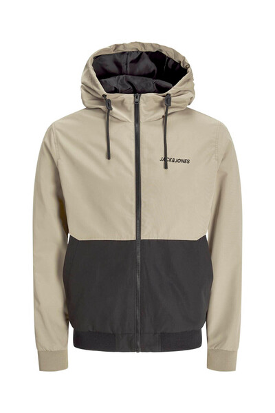 Jack & Jones Jjerush Hood Bomber Noos Beige Herrenmantel 12200208