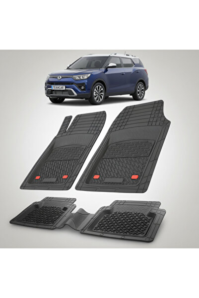 TEAMCAR Συμβατά πατάκια δαπέδου SsangYong Tivoli Grand 2021-2023 | Μαύρο