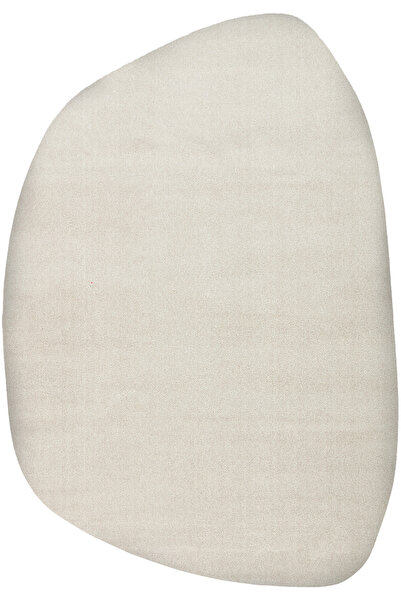 Cool Halı Puffy Açık Taş Rengi Kalın Amorf Yumuşak Modern Dekoratif Dalgalı Ş...