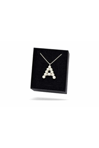 Furtek Aksesuar Women's Minimal a Letter Necklace with Colorful Stones and Th...