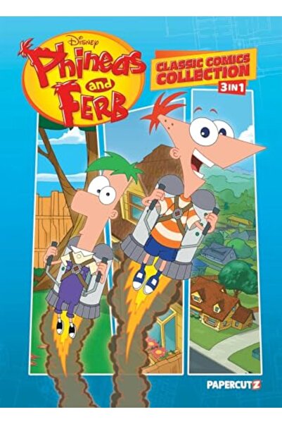 Papercutz مجموعة قصص فينياس وفيرب الكلاسيكية المصورة 3 في 1 المجلد 1: المجلد 1