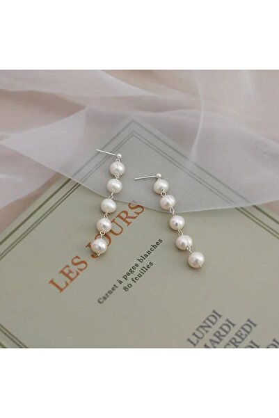 Shiklik Silver Color Pearl Elegant Earrings