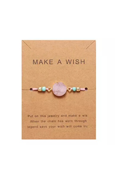 EFAYN.RO Women's bracelet, string, adjustable, make a wish model, round acces...