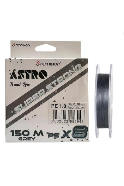 REMIXON Astro 8x 150mt 0.18mm İp Misina Gri