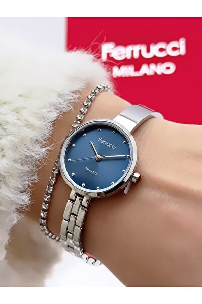 Ferrucci Steel Strap 2 Year Warranty 3 Atm Waterproof Women's Wristwatch + Br...