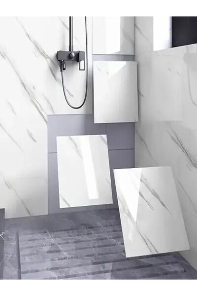 Özasya AVM 10'lu Set Mermer Desenli Alüminyum Plastik Duvar Kaplama Karosu St...