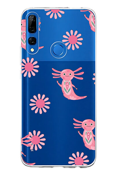 FLAMENKO حافظة هاتف شفافة متوافقة مع هاتف هواوي Y9 برايم 2019 باللون الوردي أ...