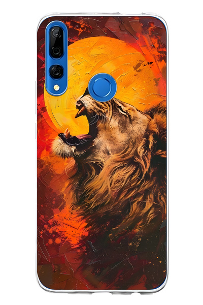 FLAMENKO حافظة هاتف شفافة متوافقة مع هاتف هواوي Y9 برايم 2019 أصلان منقوش