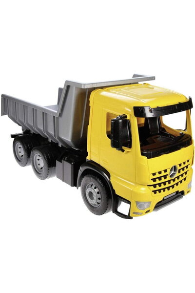 LENA Basculantă GIGA TRUCKS Arocs, vehicul de jucărie (galben/argintiu)