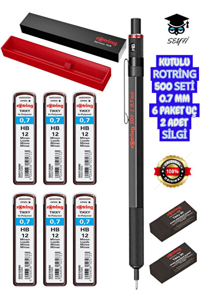 SEYFİKİRTASİYE مجموعة أقلام روترينج 500 في علبة، قلم متعدد الاستخدامات، 6 عبو...