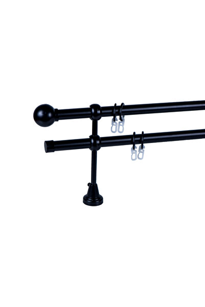 KLEIDECO Galerie 19/19 mm AUSTRALIA dubla, negru, 300 cm, capete SIDNEY