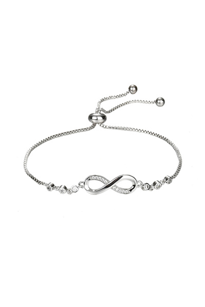 EFAYN.RO Bratara tenis semnul infinitului cu pietre semipretioase, zirconiu, ...