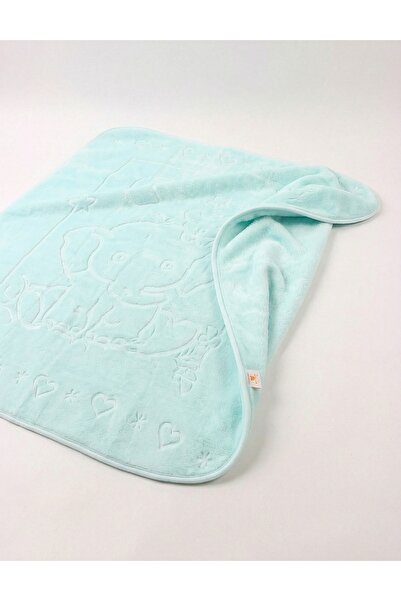 MiniKids Sleepy Animals thick blanket, green