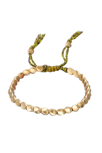 EFAYN.RO Bratara dama, model tibetan, reglabila, verde, EFAYN